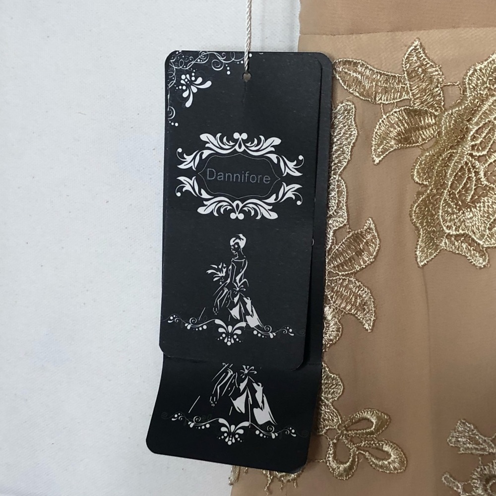 Dannifore Lace Appliqué Embellished Formal Dress - Picture 8 of 12